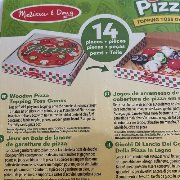 Melissa & Doug Pizza Topping Toss Games/ SEALED - Picture 6 of 11